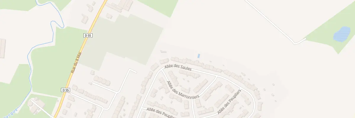 Plan du 39 All des Saules à Wormhout