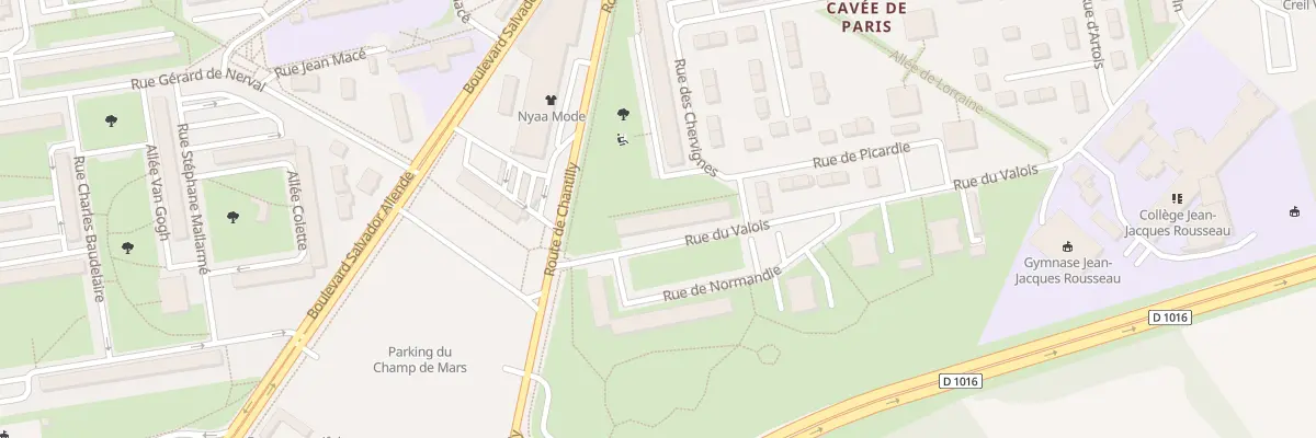 Plan du 5 All de la Pierre Blanche à Creil