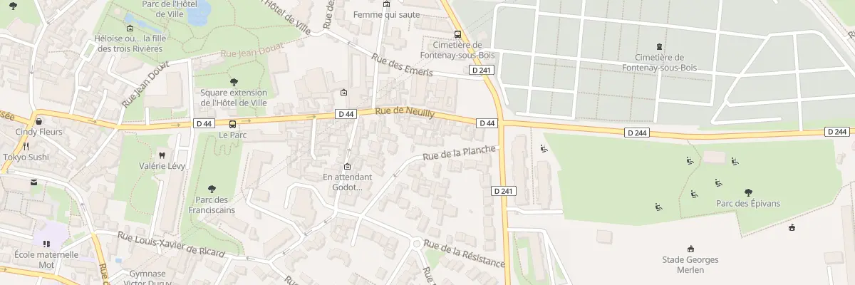 Plan du 9 Rue de la Planche à Fontenay-sous-Bois