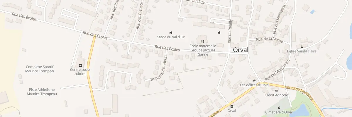 Plan du 15 Rue des Ecoles à Orval