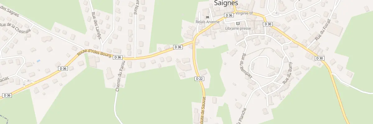 Plan du 8 Rte de Sauvat à Saignes