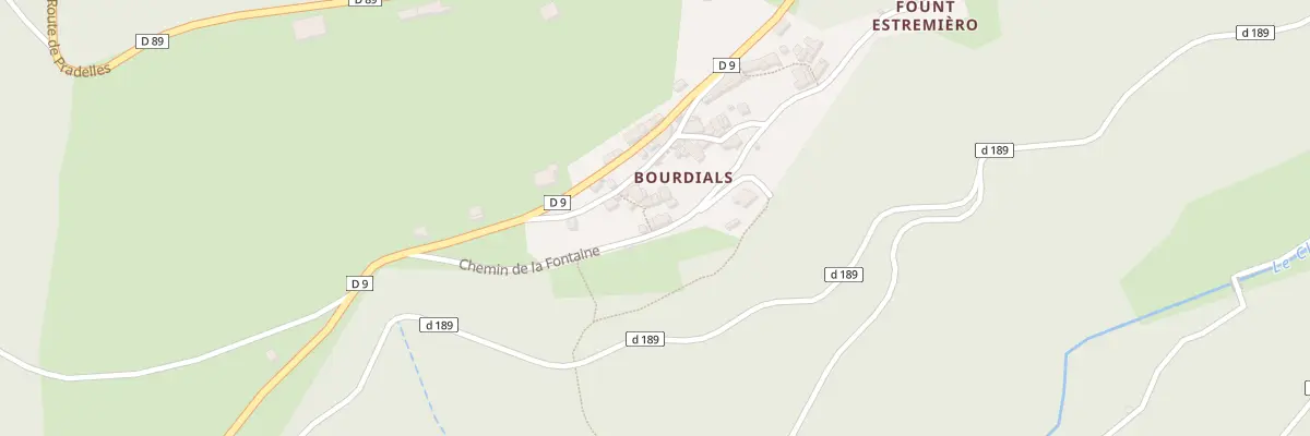 Plan du 56 Hameau de Bourdials à Castans