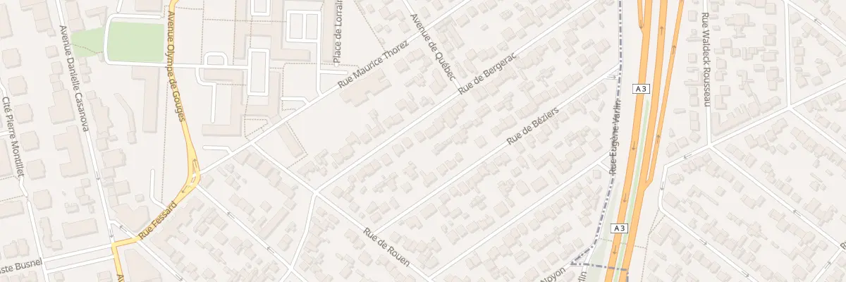 Plan du 18 Rue de Bergerac au Blanc-Mesnil