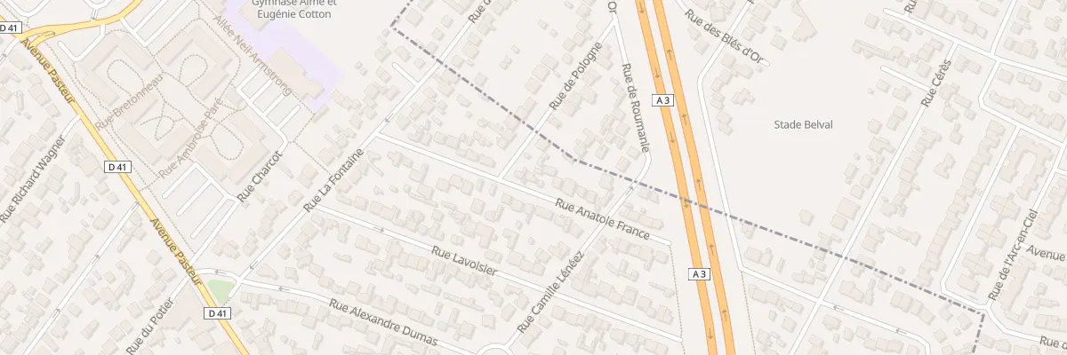 Plan du 17 Rue Anatole France au Blanc-Mesnil