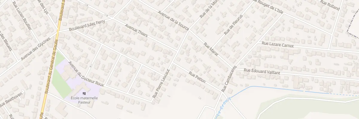 Plan du 22 Rue Pierre Lescaut à Goussainville