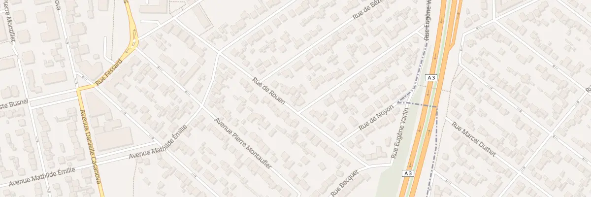Plan du 13 Rue de Rouen au Blanc-Mesnil