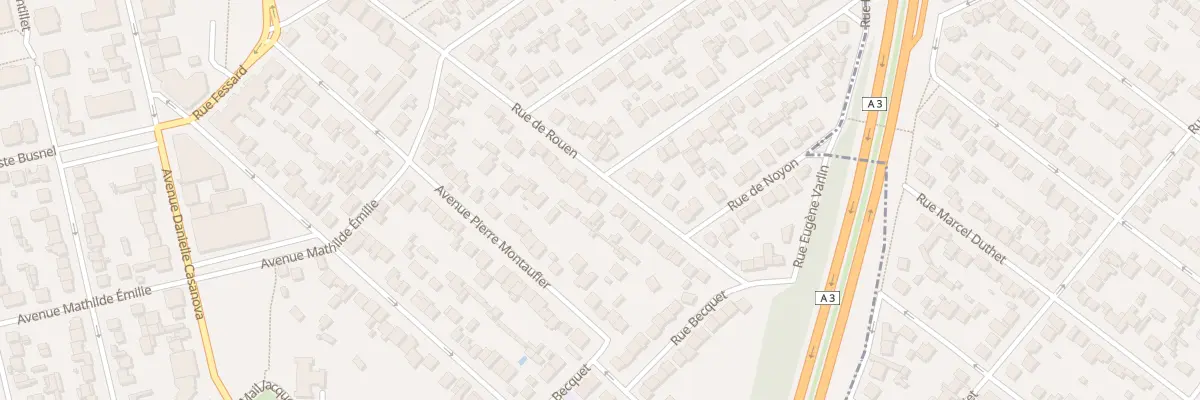 Plan du 22 Rue de Rouen au Blanc-Mesnil