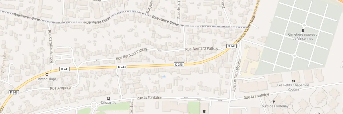 Plan du 25 Rue Bernard Palissy à Fontenay-sous-Bois
