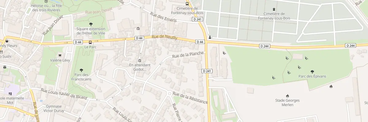 Plan du 24 Rue de la Planche à Fontenay-sous-Bois