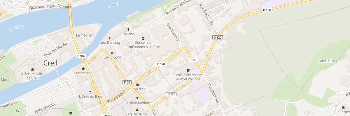 Plan du 20 Rue Ribot à Creil