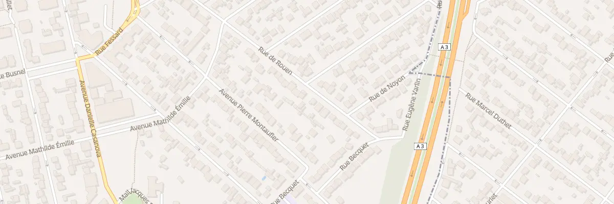 Plan du 24 Rue de Rouen au Blanc-Mesnil