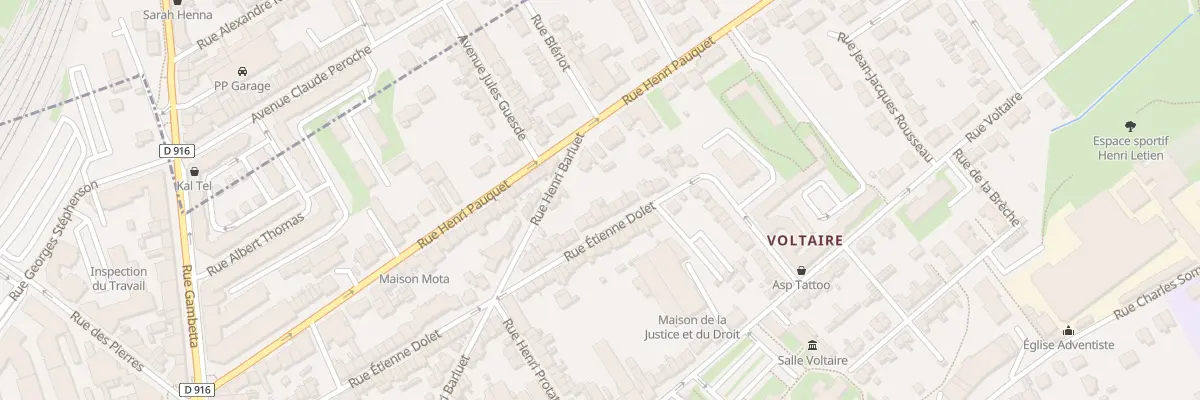 Plan du 38 Rue Etienne Dolet à Creil
