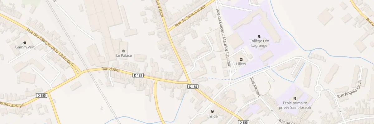 Plan du 5 Rue d’Ham à Lillers