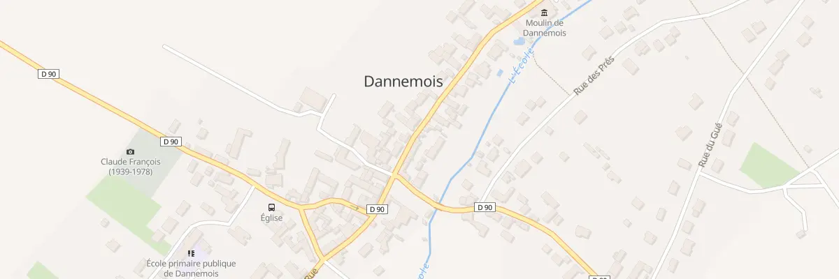 Plan du 16 Rue du Moulin à Dannemois