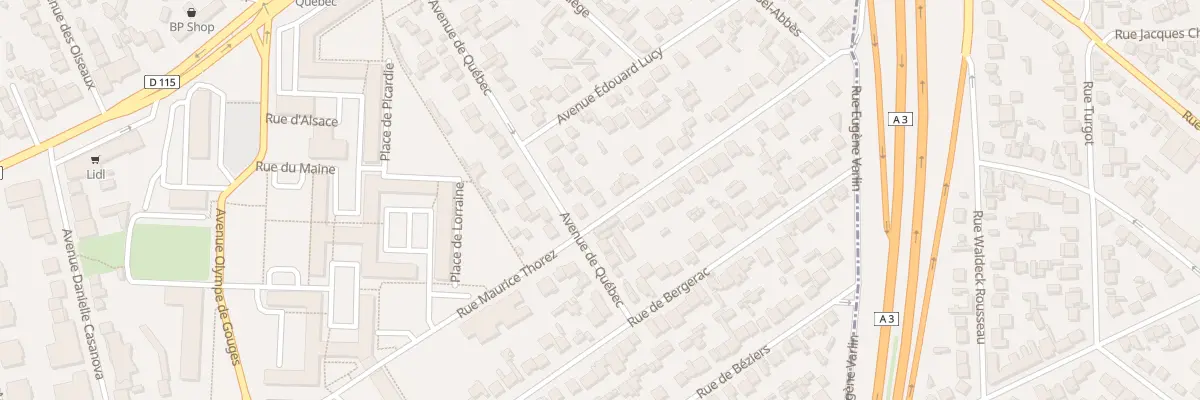Plan du 30 Av de Rome au Blanc-Mesnil