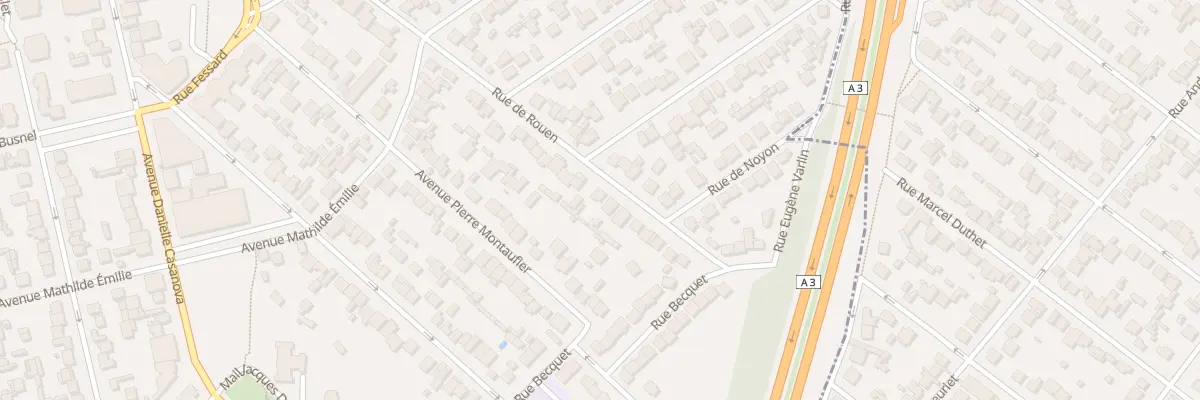 Plan du 26 Rue de Rouen au Blanc-Mesnil