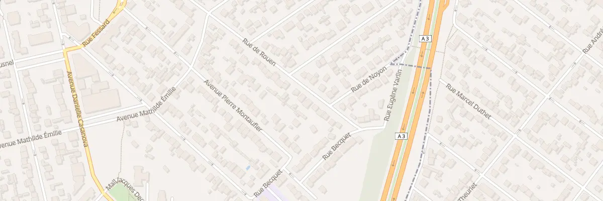 Plan du 28 Rue de Rouen au Blanc-Mesnil