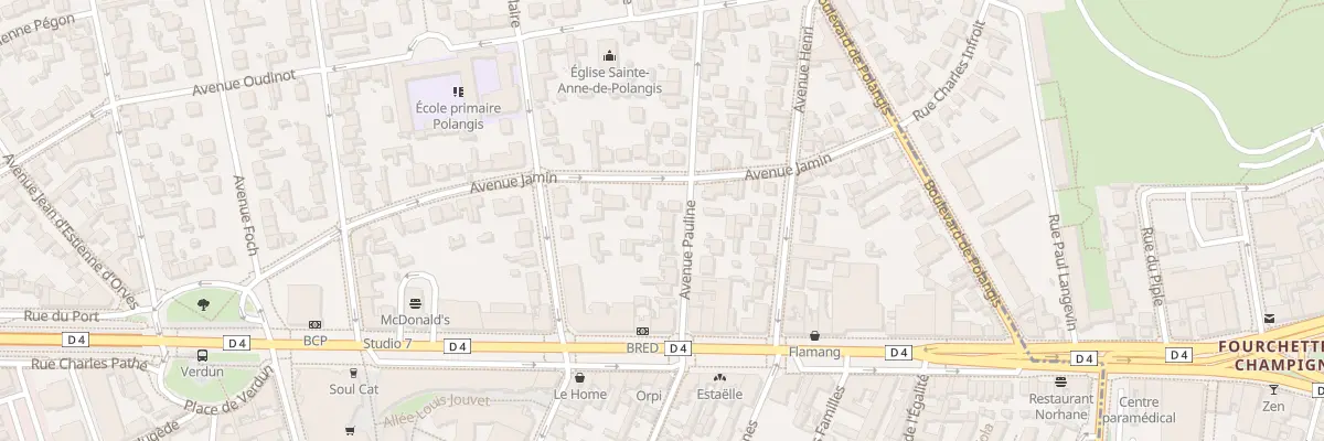 Plan du 15 Av Pauline à Joinville-le-Pont