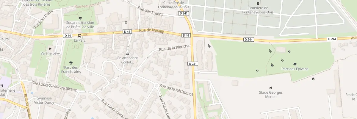 Plan du 28 Rue de la Planche à Fontenay-sous-Bois