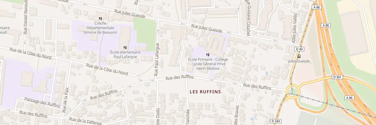 Plan du 119 Rue des Ruffins à Montreuil