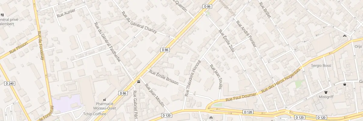 Plan du 5 Rue Théodore Honoré à Nogent-sur-Marne