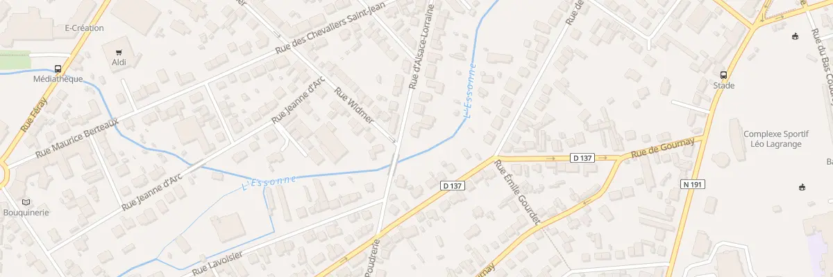 Plan du 25 Rue d’Alsace Lorraine à Corbeil-Essonnes