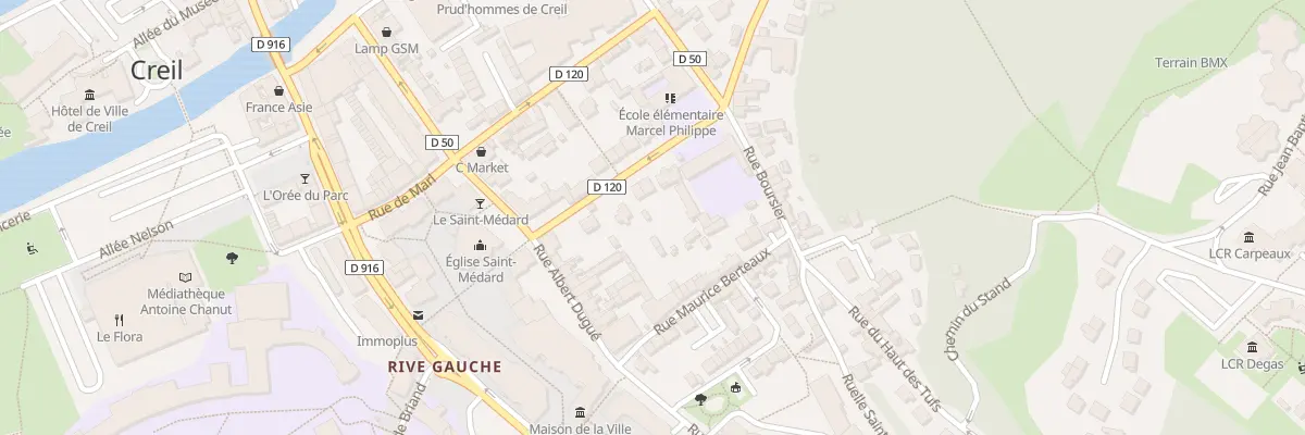 Plan du 8 Rue Marcel Philippe à Creil