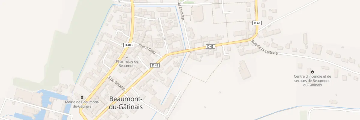 Plan du 48 Rue de l’Hôtel-de-ville à Beaumont-du-Gâtinais