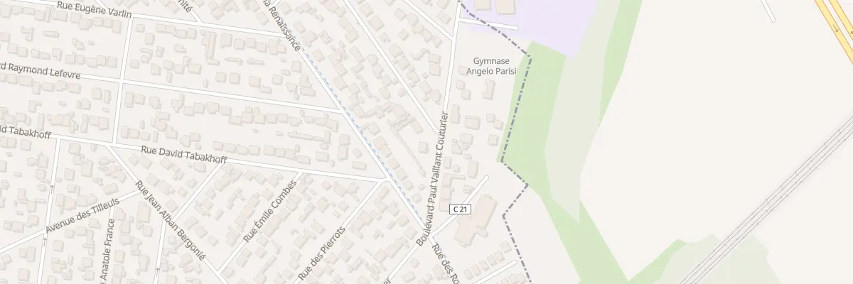 Plan du 195 Bd P Vaillant Couturier à Goussainville