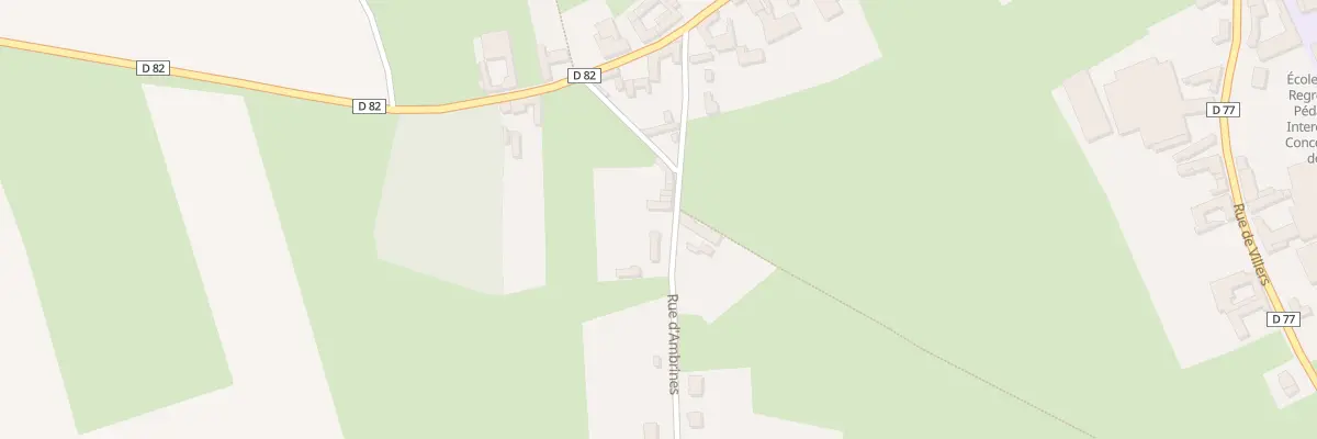 Plan du 7 Rue d’Ambrines à Penin