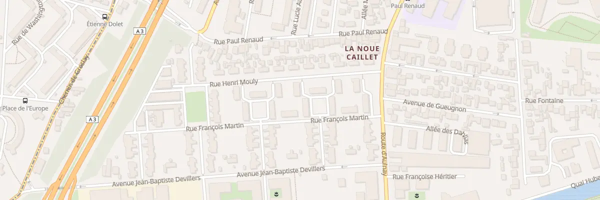 Plan du 16 Rue Francois Martin à Bondy