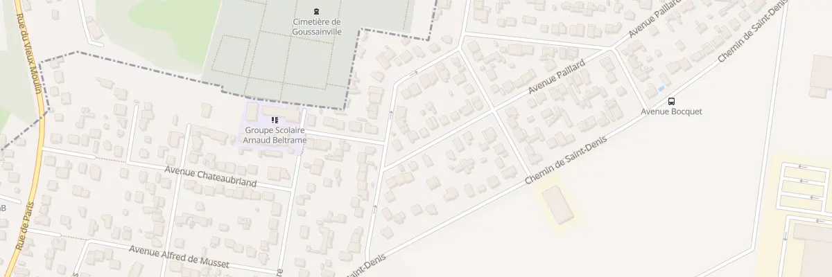 Plan du 5 Av Paillard au Thillay