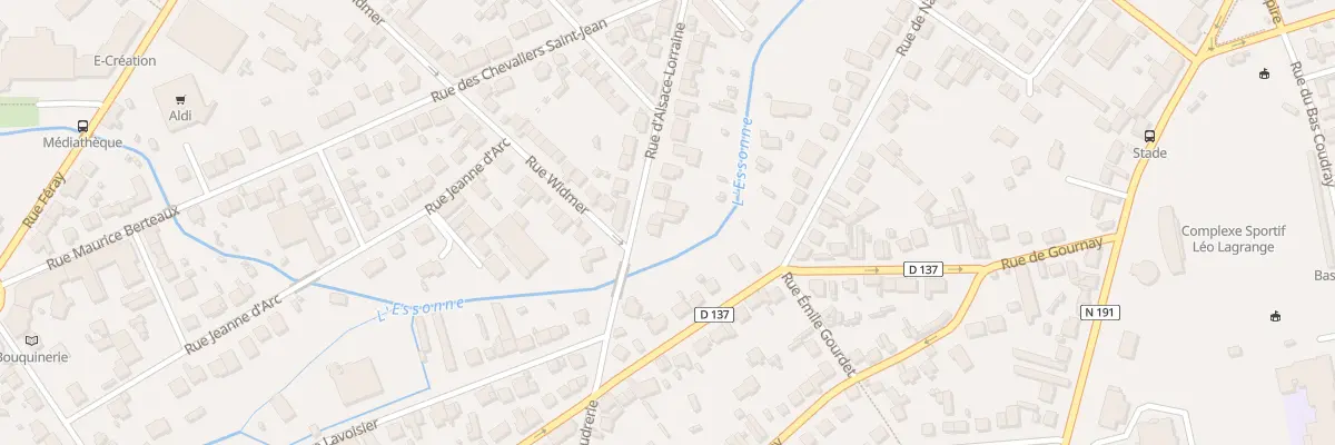 Plan du 23 Rue d’Alsace Lorraine à Corbeil-Essonnes