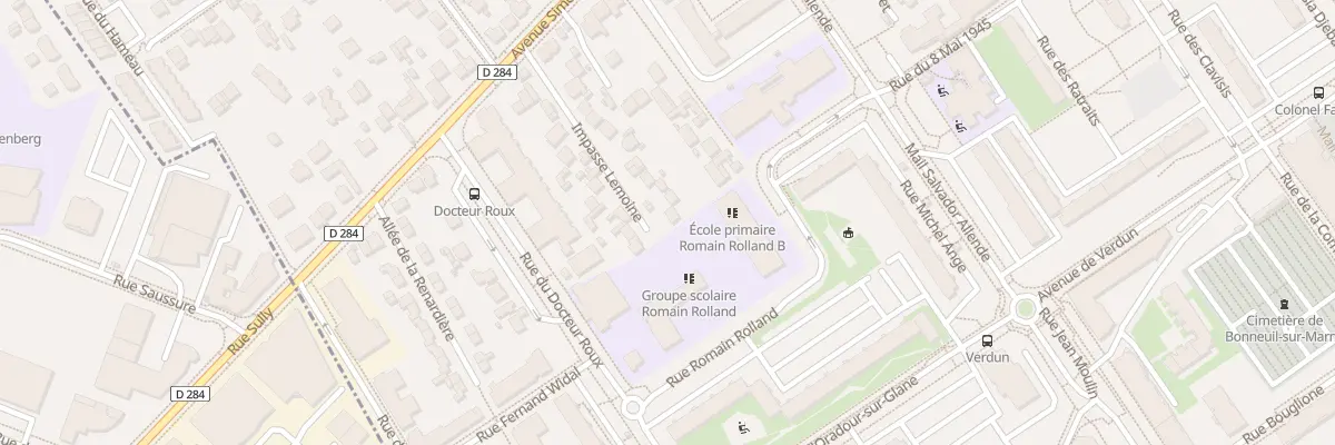 Plan du 21 Imp Lemoine à Bonneuil-sur-Marne