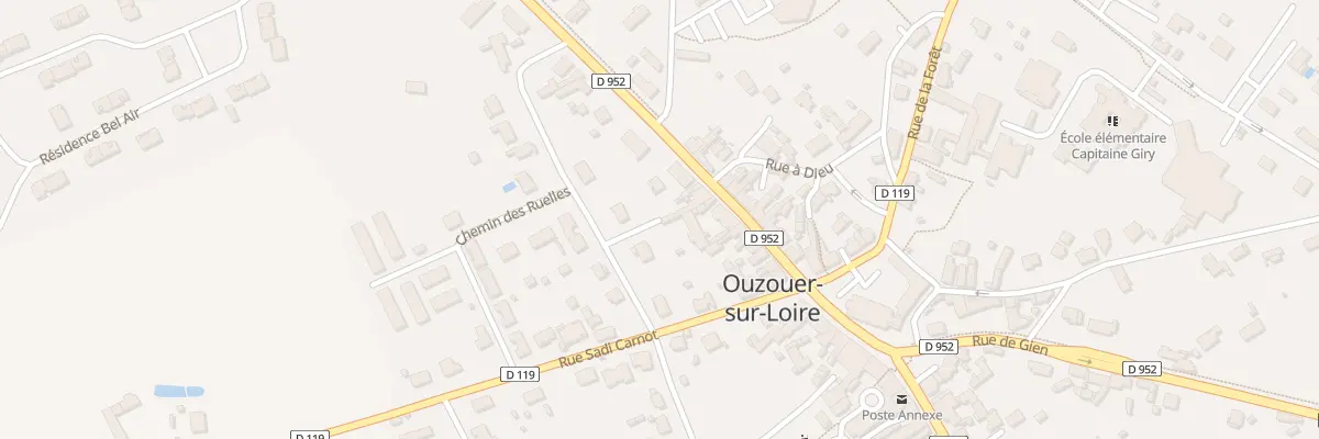 Plan du 97 Rte d’Orléans à Ouzouer-sur-Loire