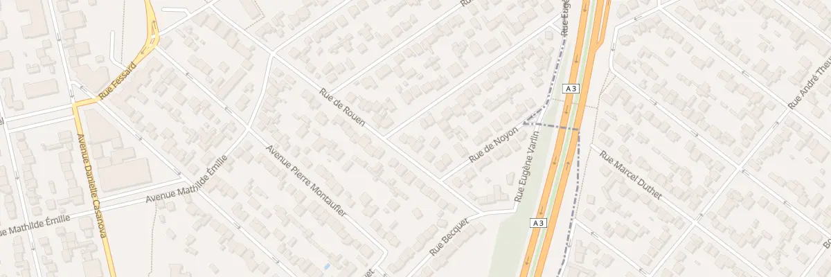 Plan du 17B Rue de Rouen au Blanc-Mesnil