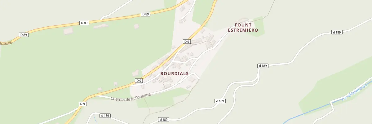 Plan du 61 Hameau de Bourdials à Castans