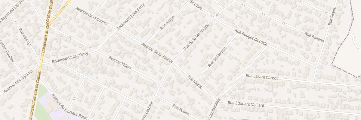 Plan du 2 Rue de la Montagne à Goussainville
