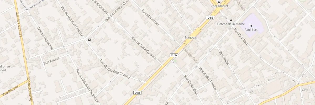 Plan du 6 Rue de Saint-Quentin à Nogent-sur-Marne