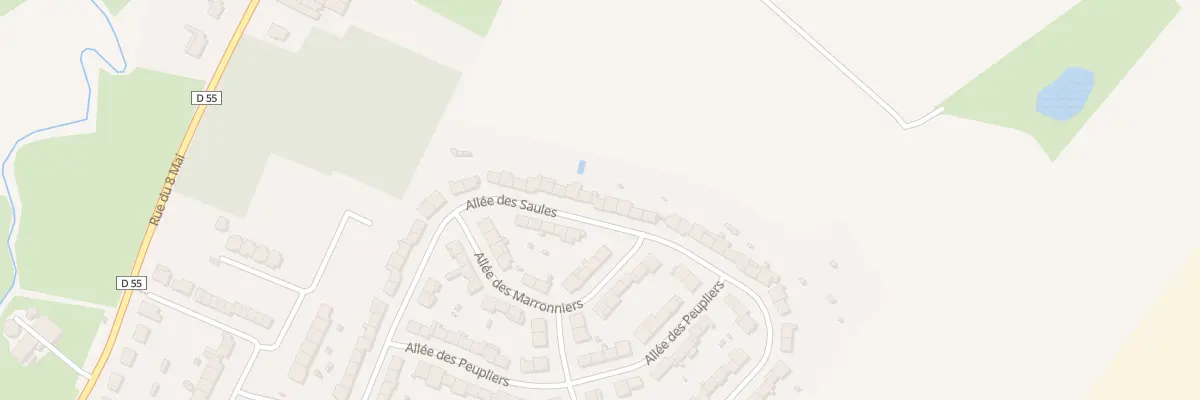 Plan du 53 All des Saules à Wormhout