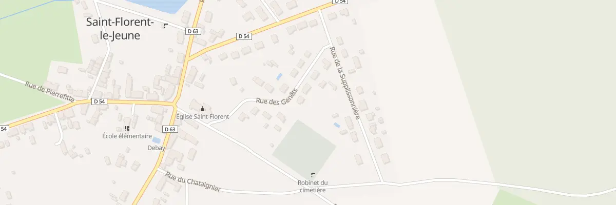 Plan du 10 Rue des Genêts à Saint-Florent-le-Jeune