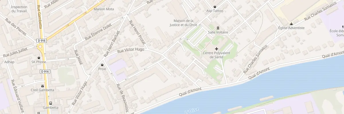 Plan du 22 Rue Victor Hugo à Creil