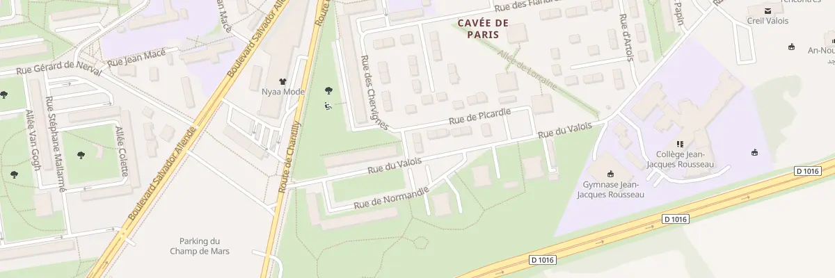 Plan du 13 Rue des Chervignes à Creil