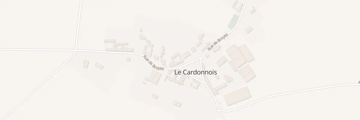 Plan du 12 Rue de Broyes au Cardonnois