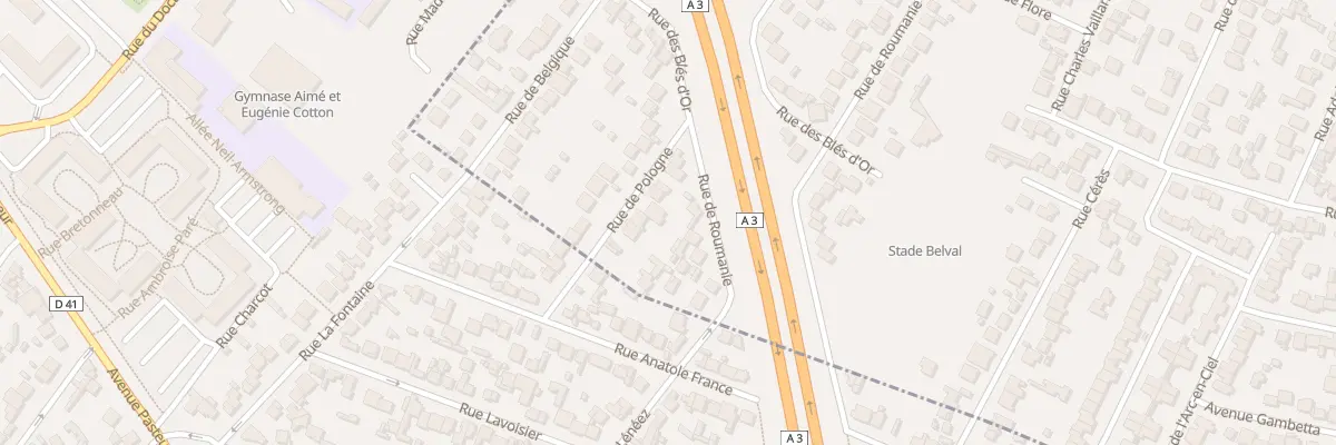 Plan du 10 Rue de Pologne à Aulnay-sous-Bois