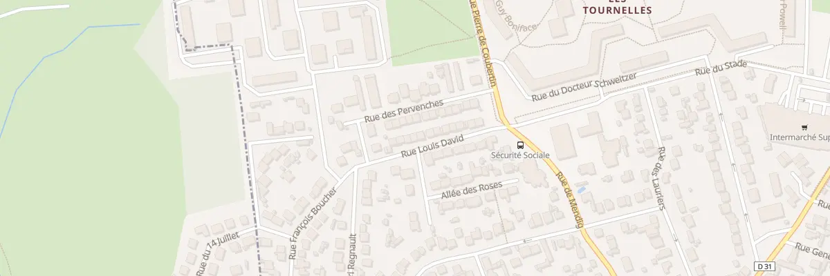 Plan du 9 Rue Louis David à Yerres