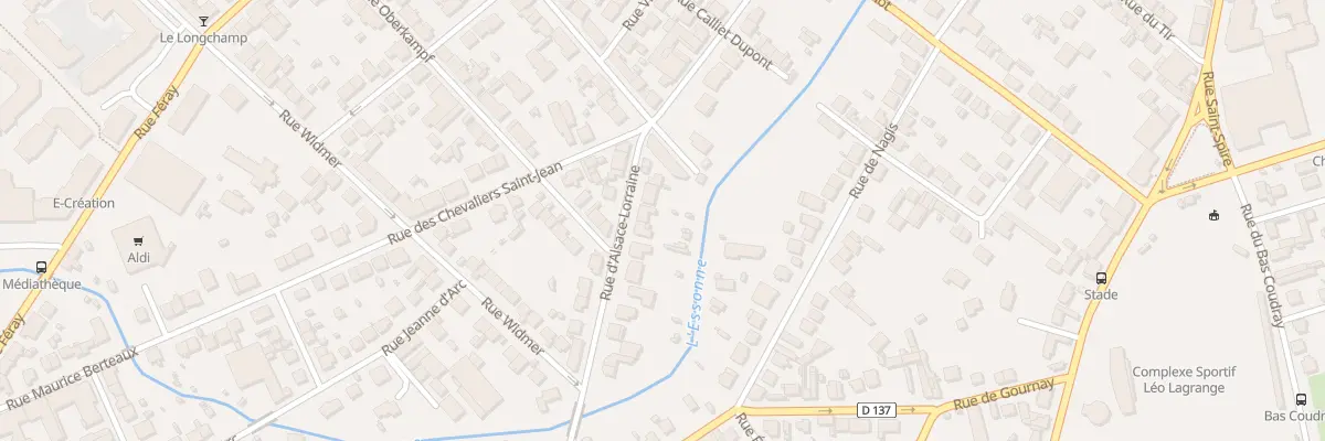 Plan du 7 Rue d’Alsace Lorraine à Corbeil-Essonnes