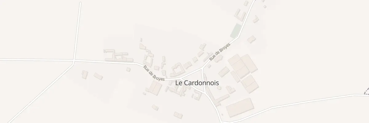 Plan du 10B Rue de Broyes au Cardonnois