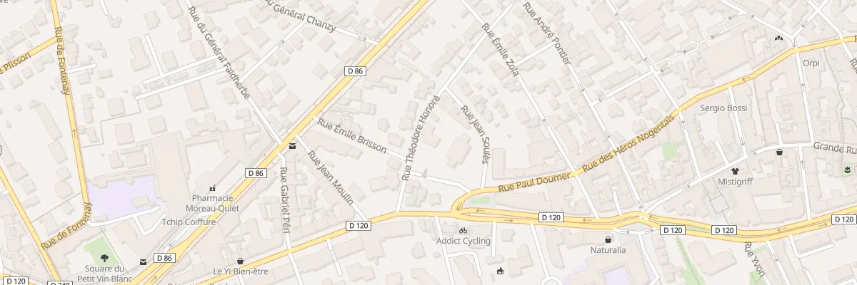 Plan du 4 Rue Théodore Honoré à Nogent-sur-Marne
