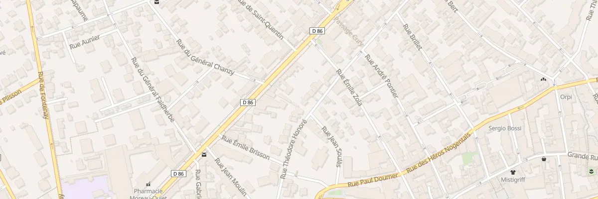 Plan du 11 Rue Théodore Honoré à Nogent-sur-Marne